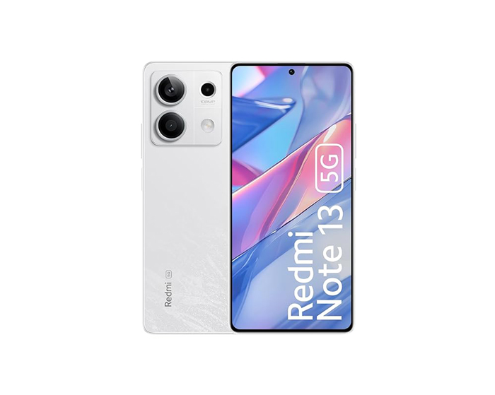 گوشی موبایل شیائومی Redmi Note 13 5G رنگ سفید نمایشگر ۱۲۰ هرتزی امولد با دوربین ۱۰۸ مگاپیکسلی